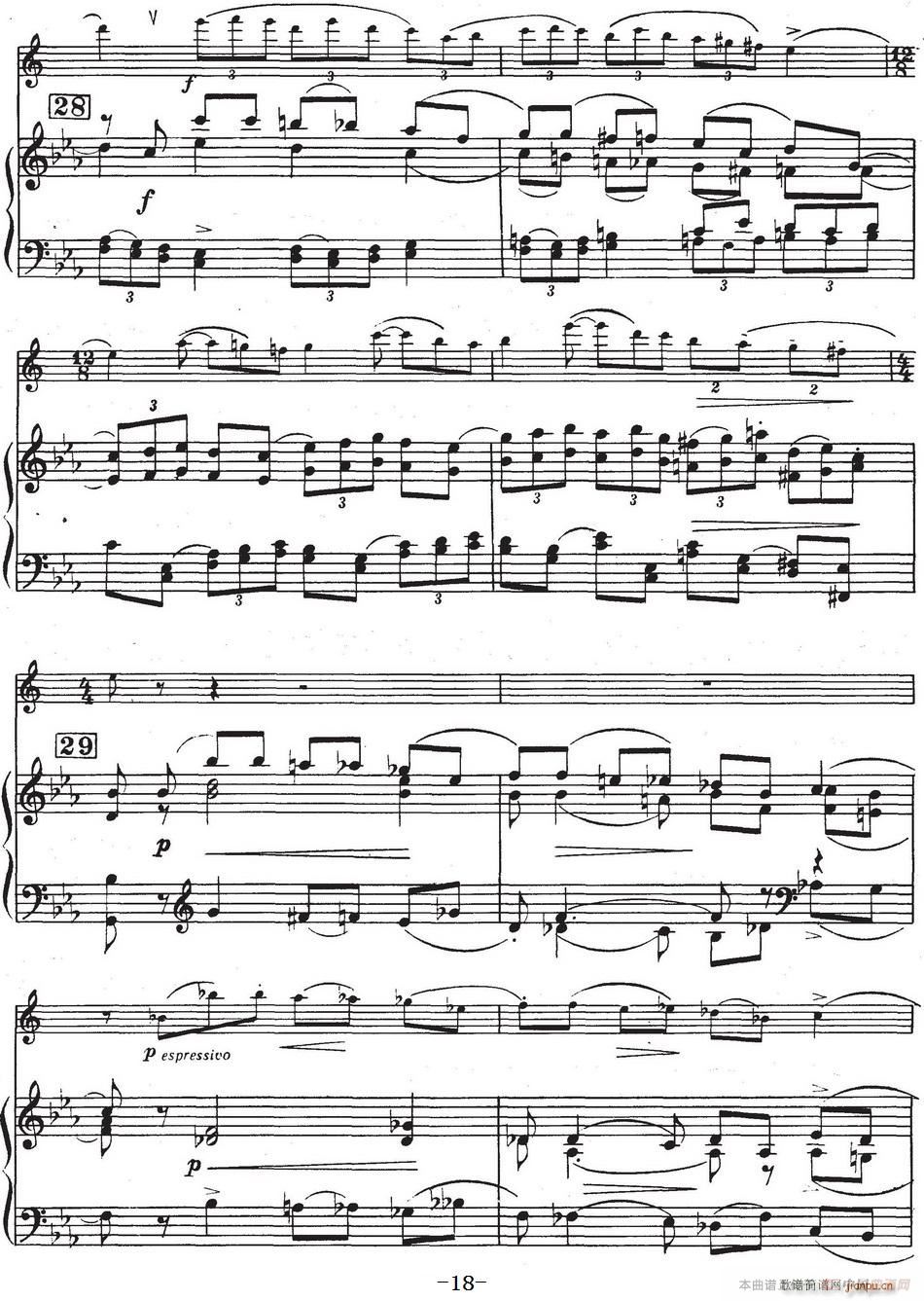 Glazunov Op 109（格拉组诺夫协奏曲Op 109）（萨克斯 钢琴伴奏）18