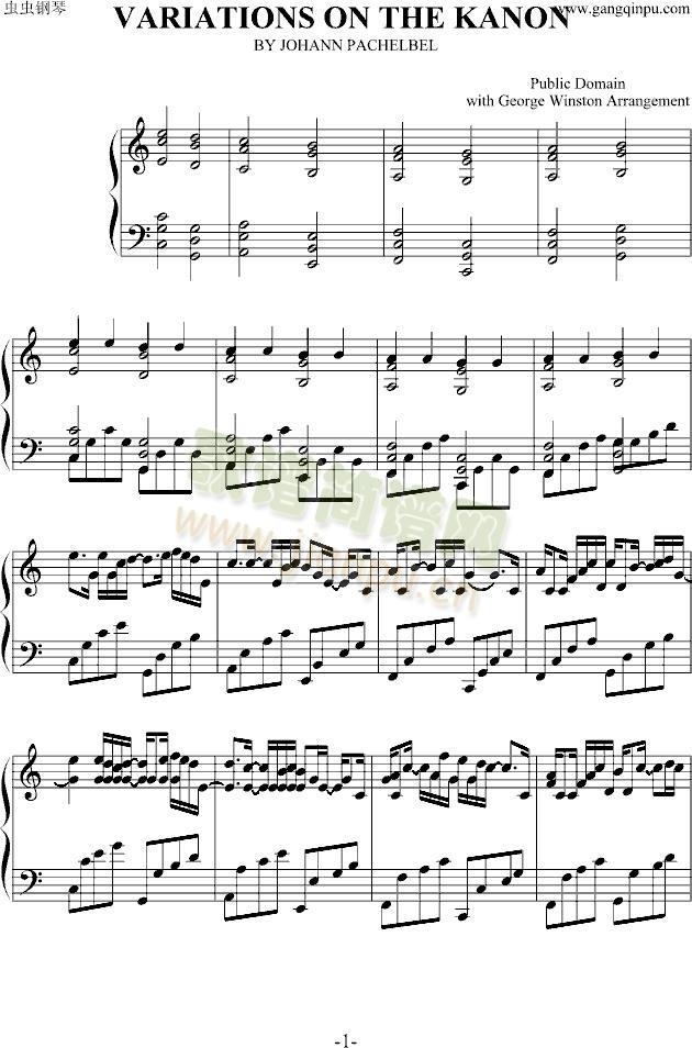 VARIATIONS ON THE KANON1