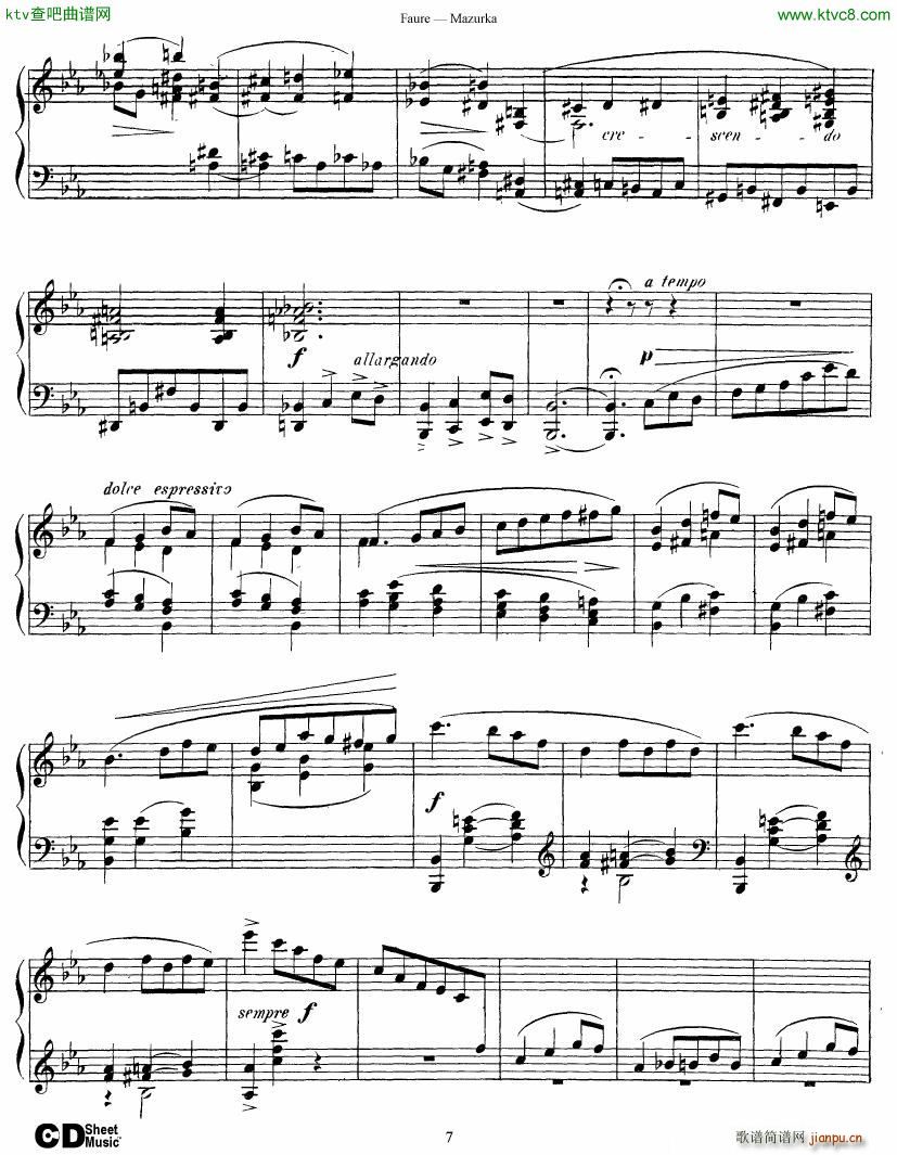 Faure Mazurka Op 327