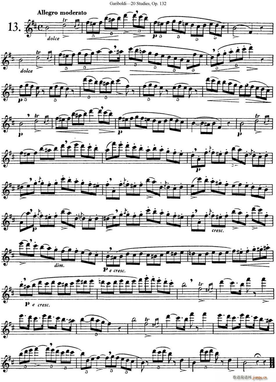 二十首练习曲作品132号之131
