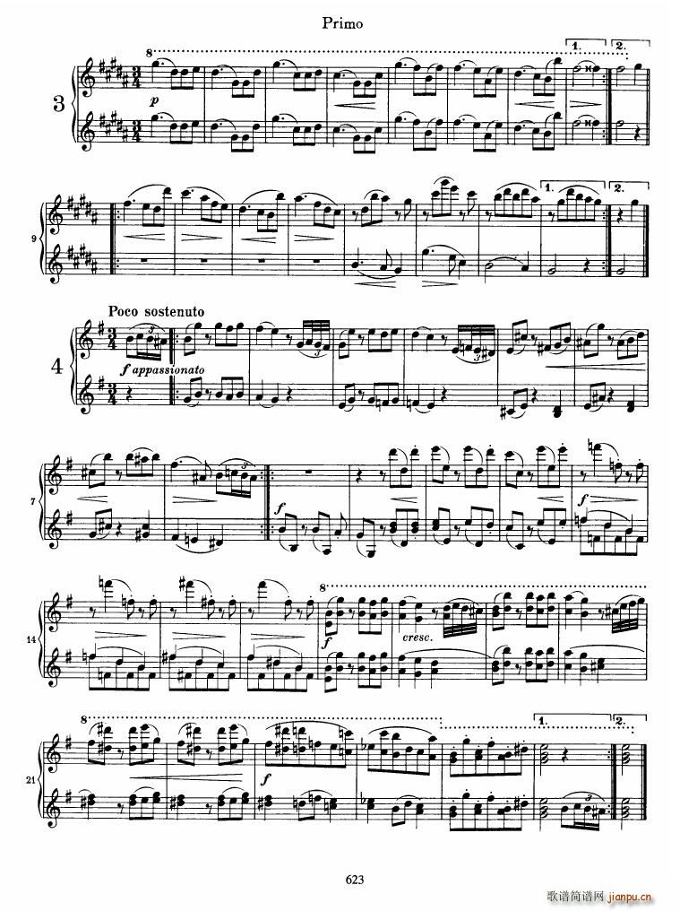 Brahms op 39 Waltzes5