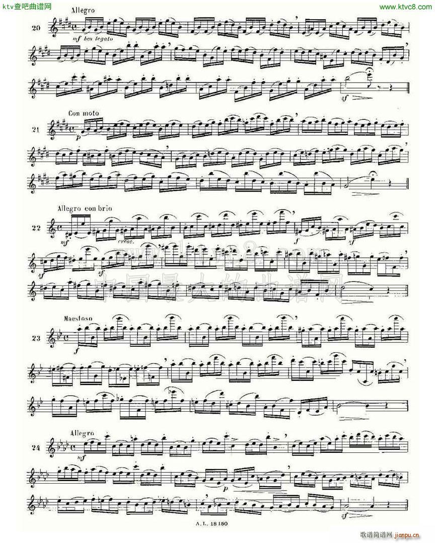 简易音阶练习100首之20 36 moyse 100 studies after cramer1