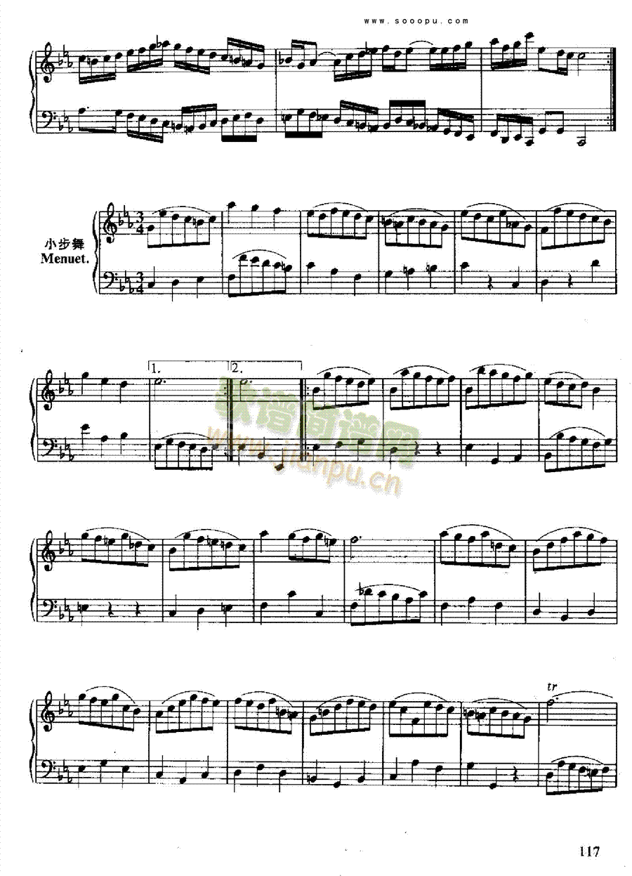 六首法国组曲 键盘类 钢琴14