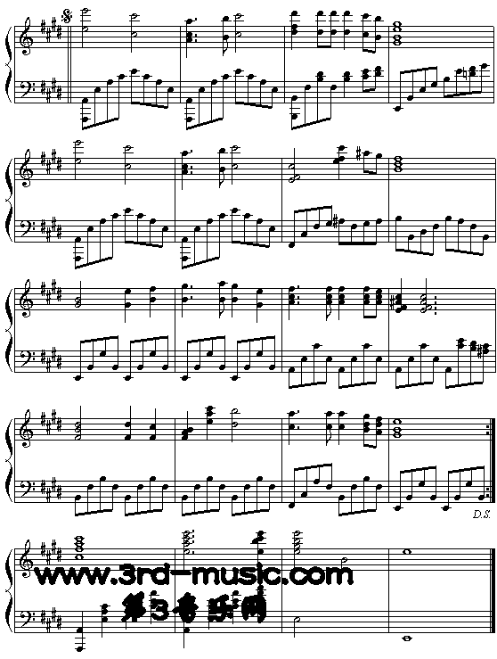 同一首歌[钢琴曲谱]2