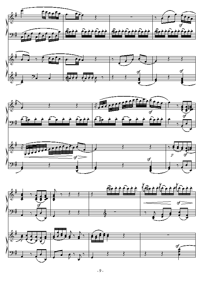 D大调双钢琴奏鸣曲第二乐章9