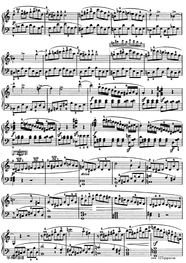 第三钢琴奏鸣曲 -Op.2 No.3-贝多芬2