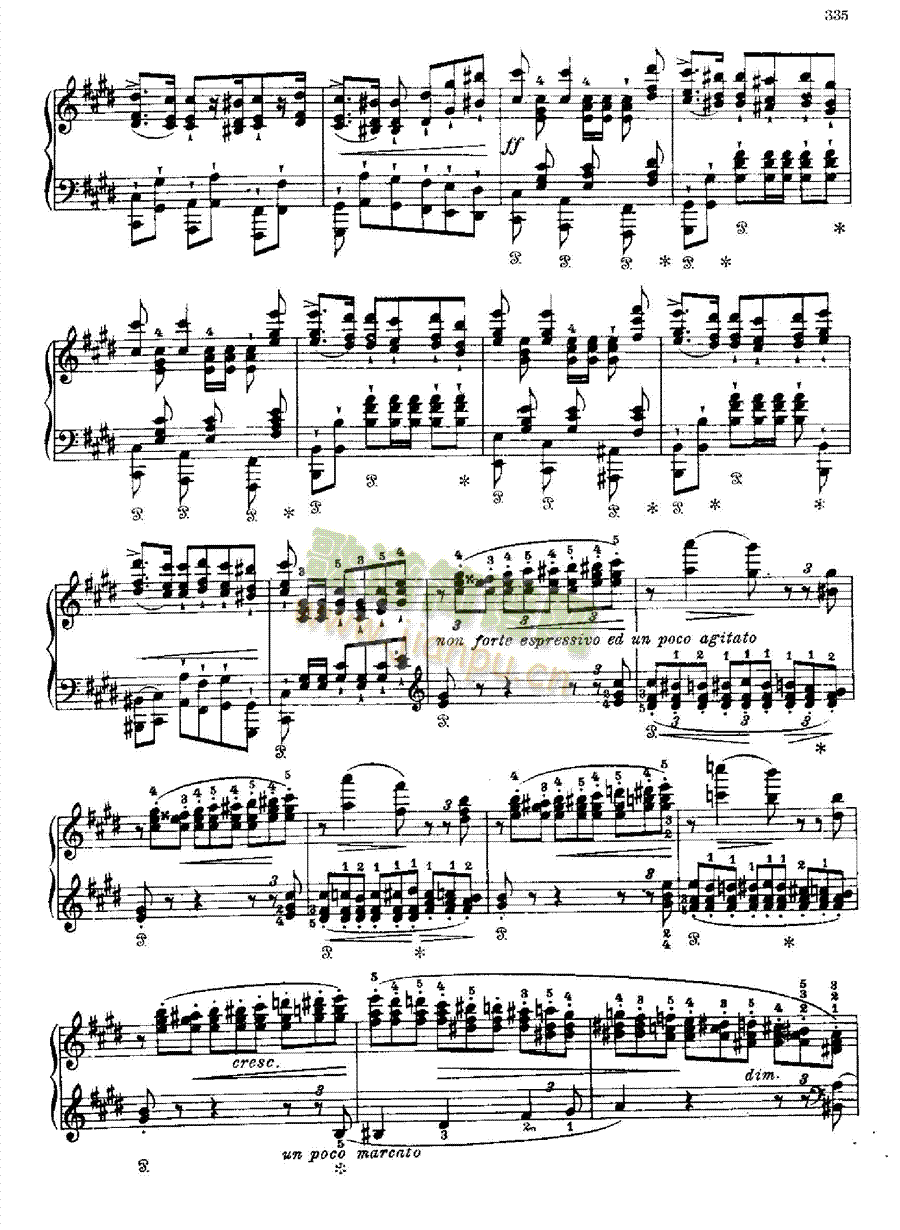 西班牙狂想曲 键盘类 钢琴5