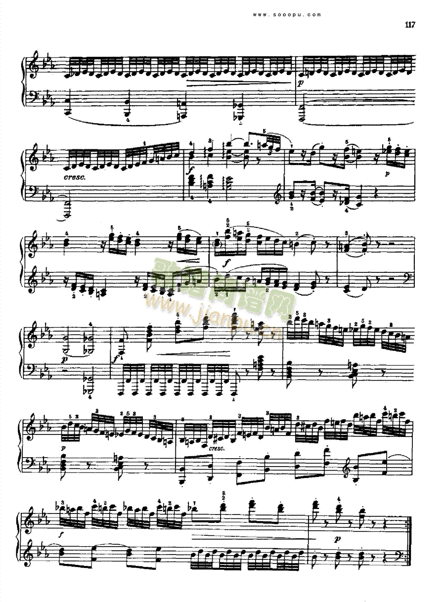 奏鸣曲十二(献给玛格达莲娜.冯.库尔茨贝格) 键盘类 钢琴3