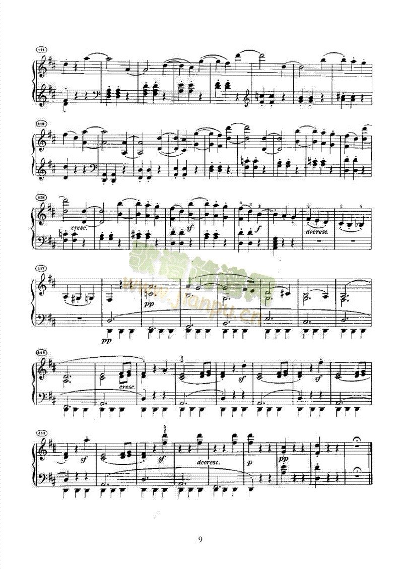 奏鸣曲(Opus28) 键盘类 钢琴9