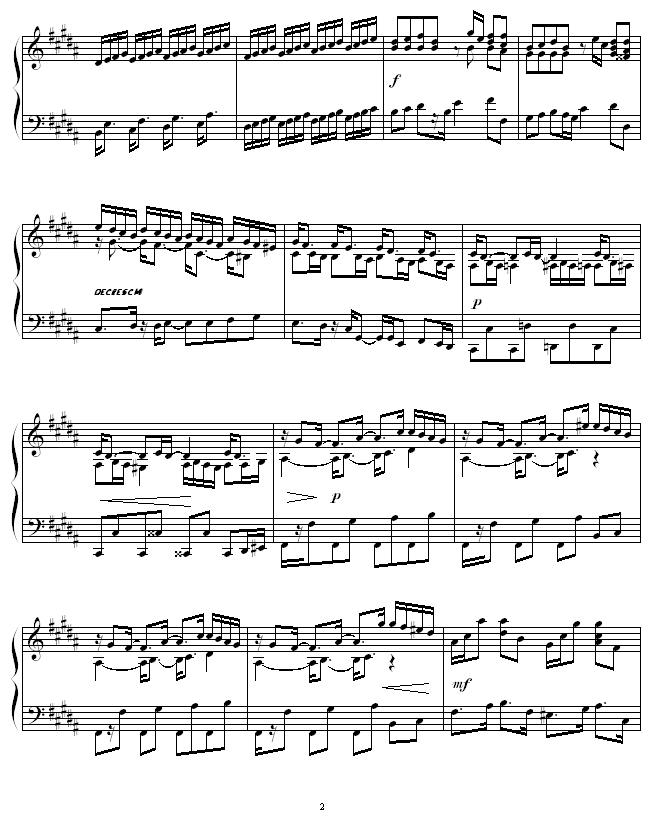 Etude in B Major -圣2