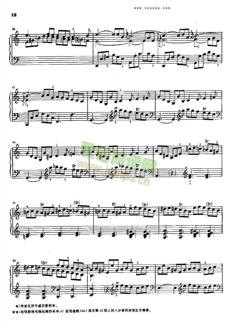 a小调奏鸣曲K54.L241 键盘类 钢琴3
