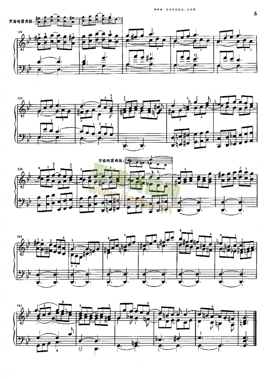 g小调奏鸣曲k.30.l.499 键盘类 钢琴5