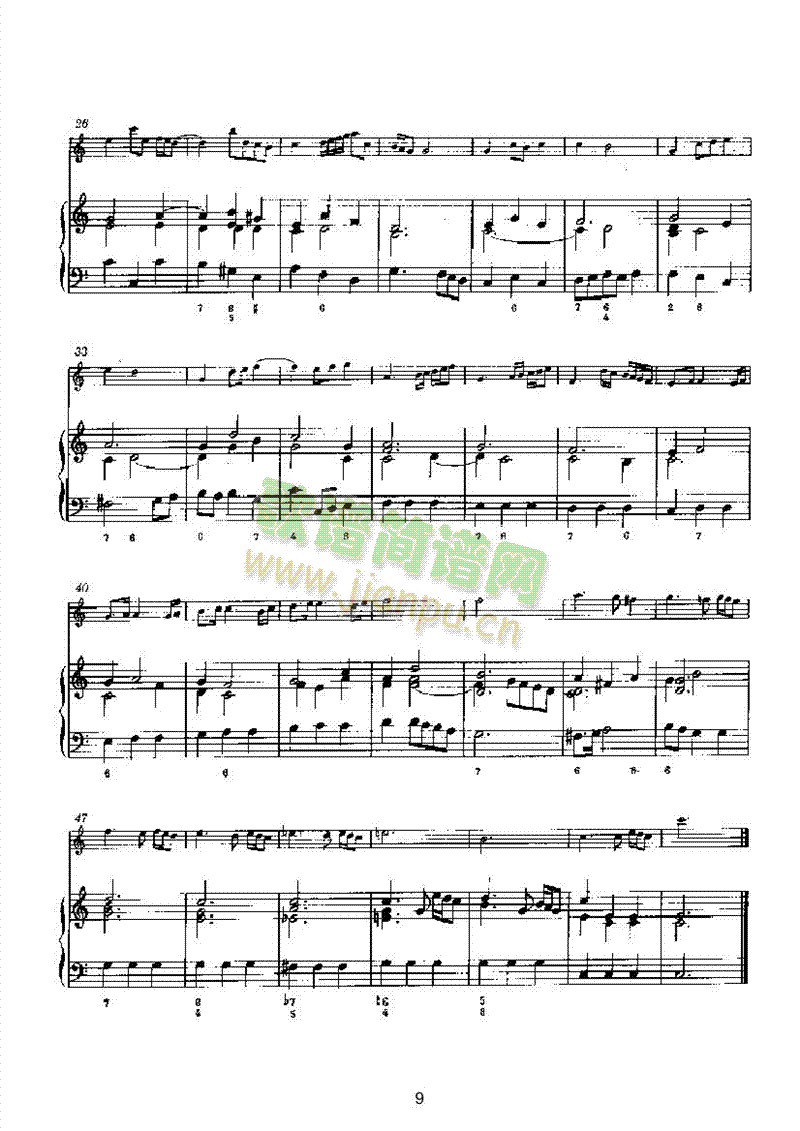 D大调第五奏鸣曲（钢伴） 管乐类 长笛9
