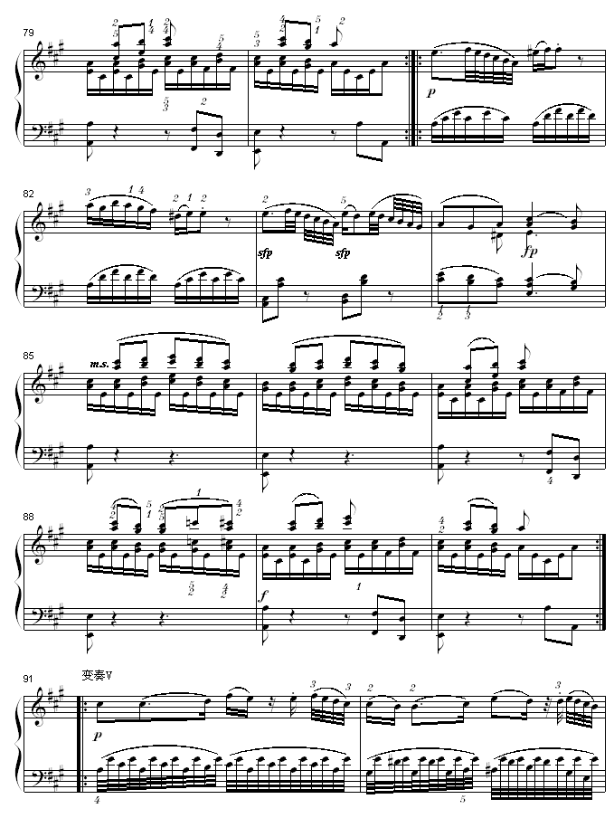 A大调钢琴奏鸣曲K331-寒风7