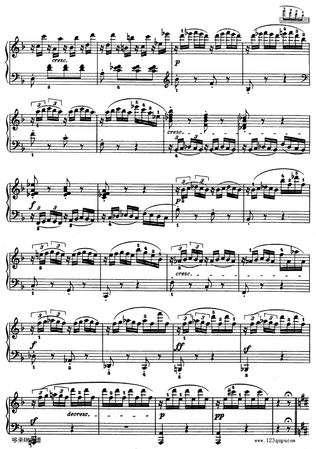 F大调第六钢琴奏鸣曲 - Op.10―2-贝多芬4