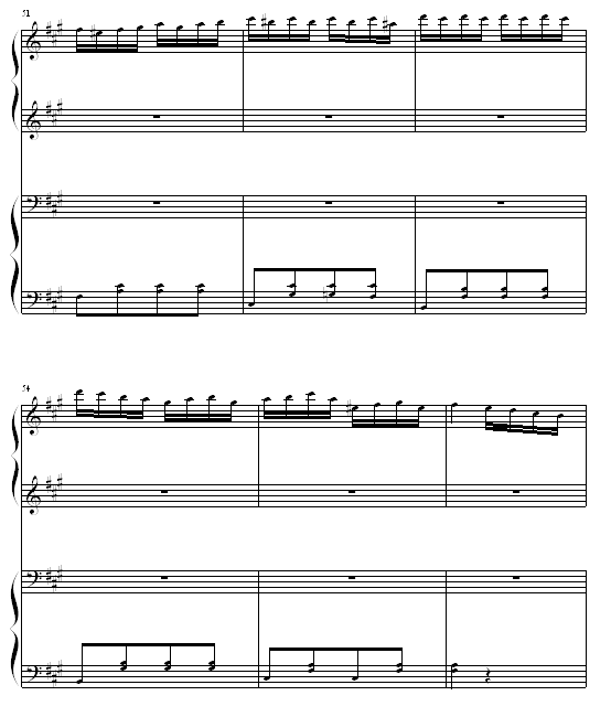 土耳其进行曲四手联弹8
