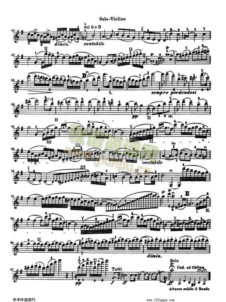 贝多芬小提琴协奏曲(konzert fur violine)13
