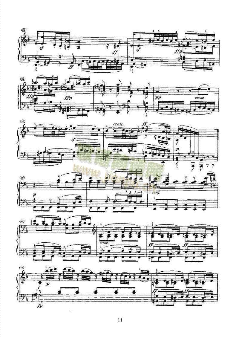 奏鸣曲(Opus10 Nr.3) 键盘类 钢琴11