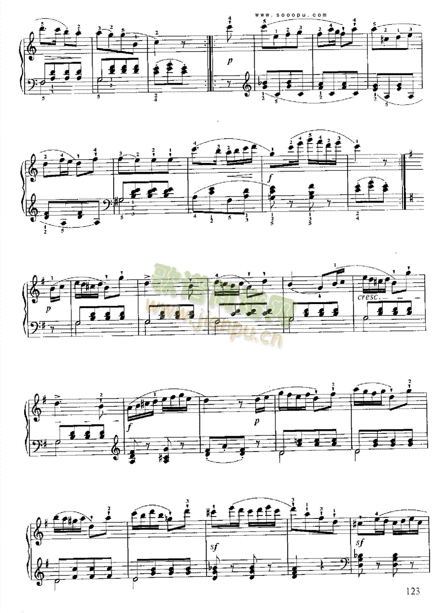 小奏鸣曲(Op.151 No.1) 键盘类 钢琴5
