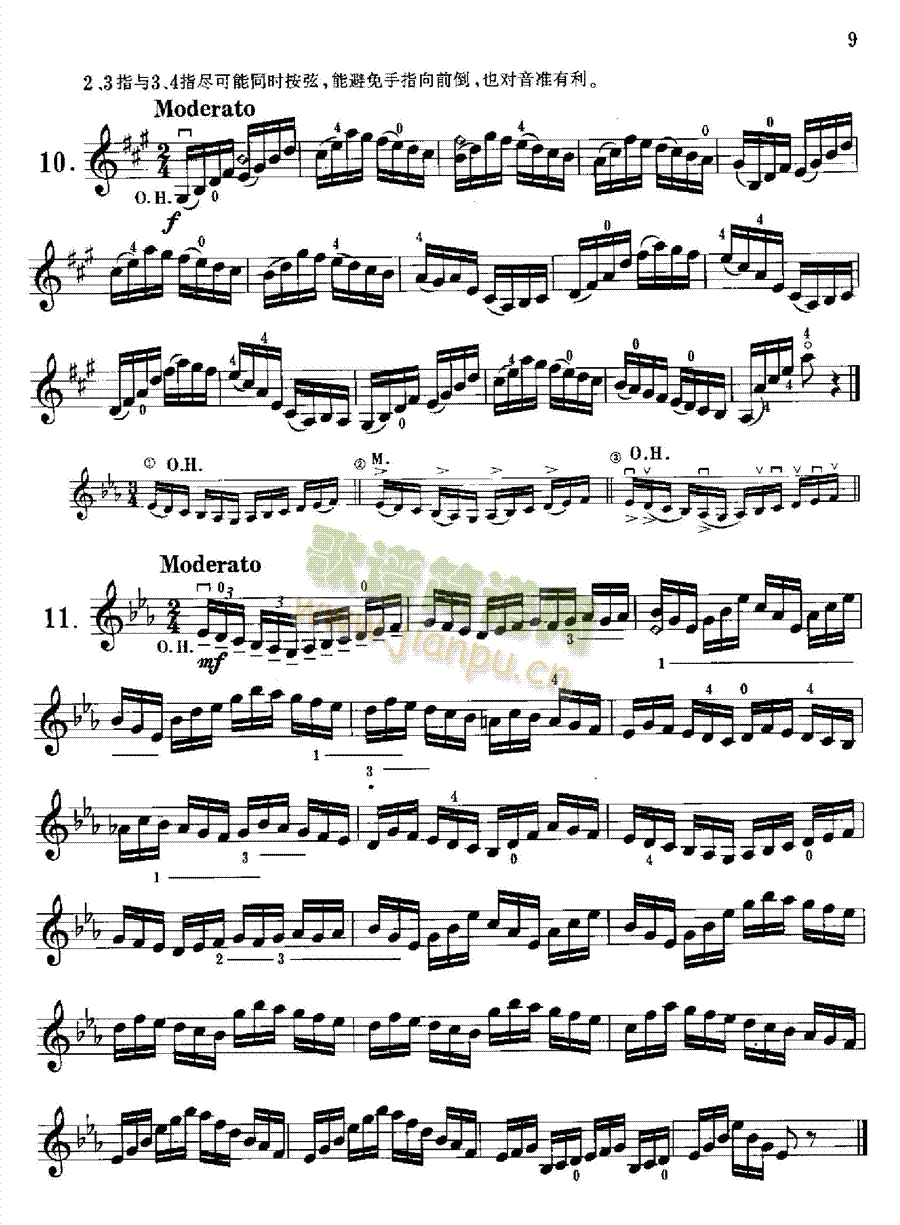 沃尔法特小提琴练习曲60首作品第45号 弦乐类 小提琴9