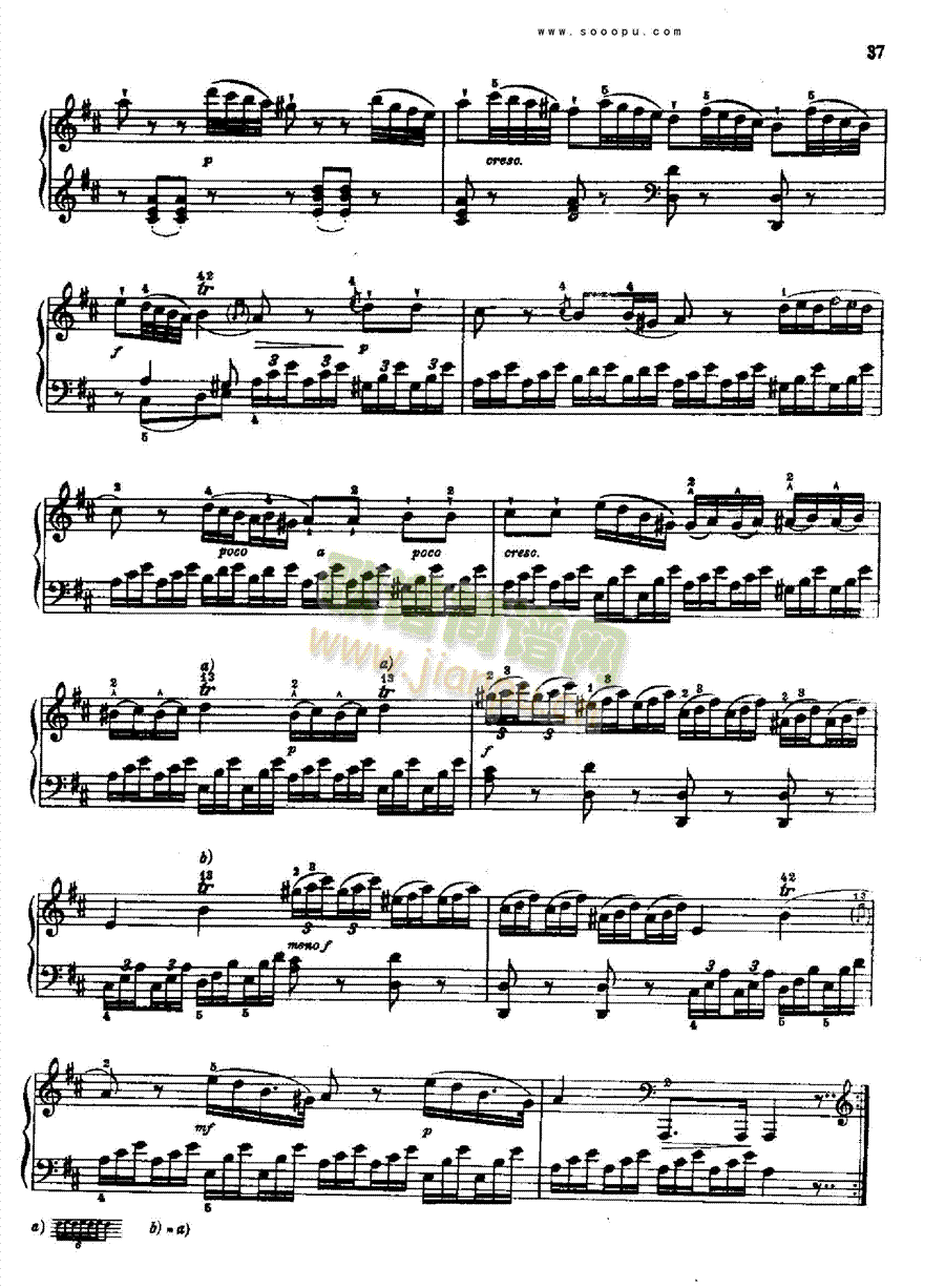 奏鸣曲 五1767 键盘类 钢琴3