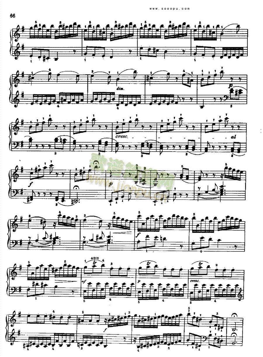奏鸣曲八1778年出版 键盘类 钢琴3