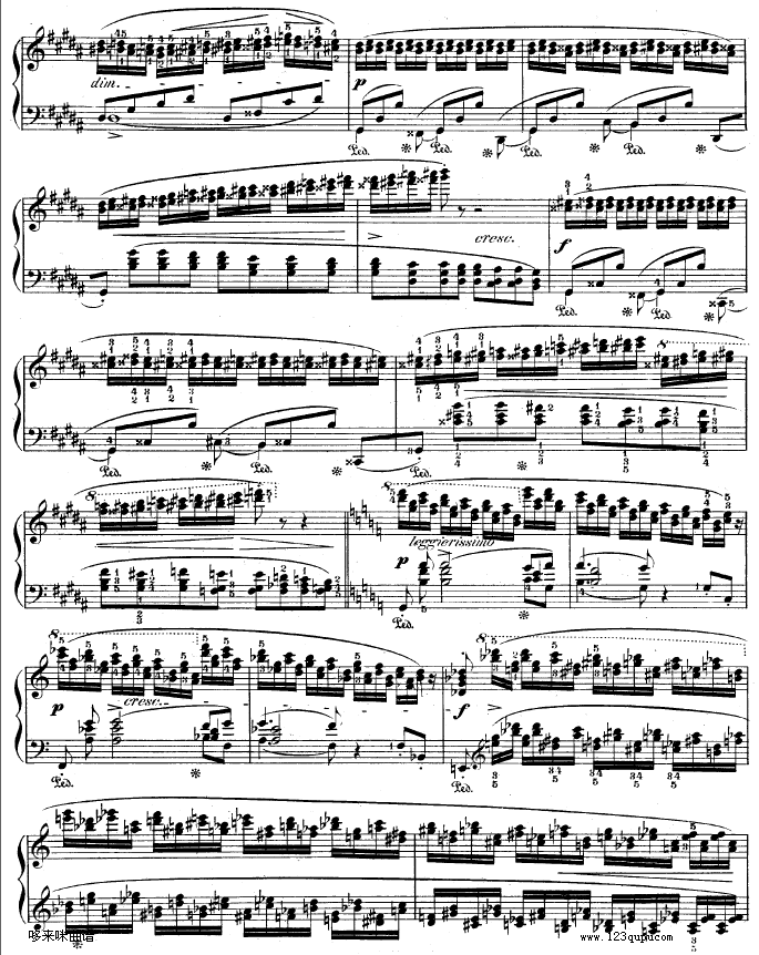 升g小调练习曲作品25-6-肖邦2