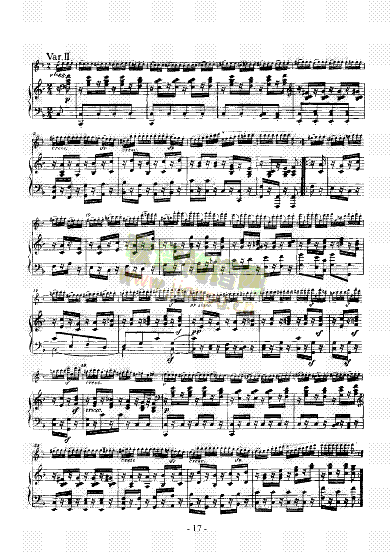 奏鸣曲A大调 歌曲类 钢琴伴奏谱17