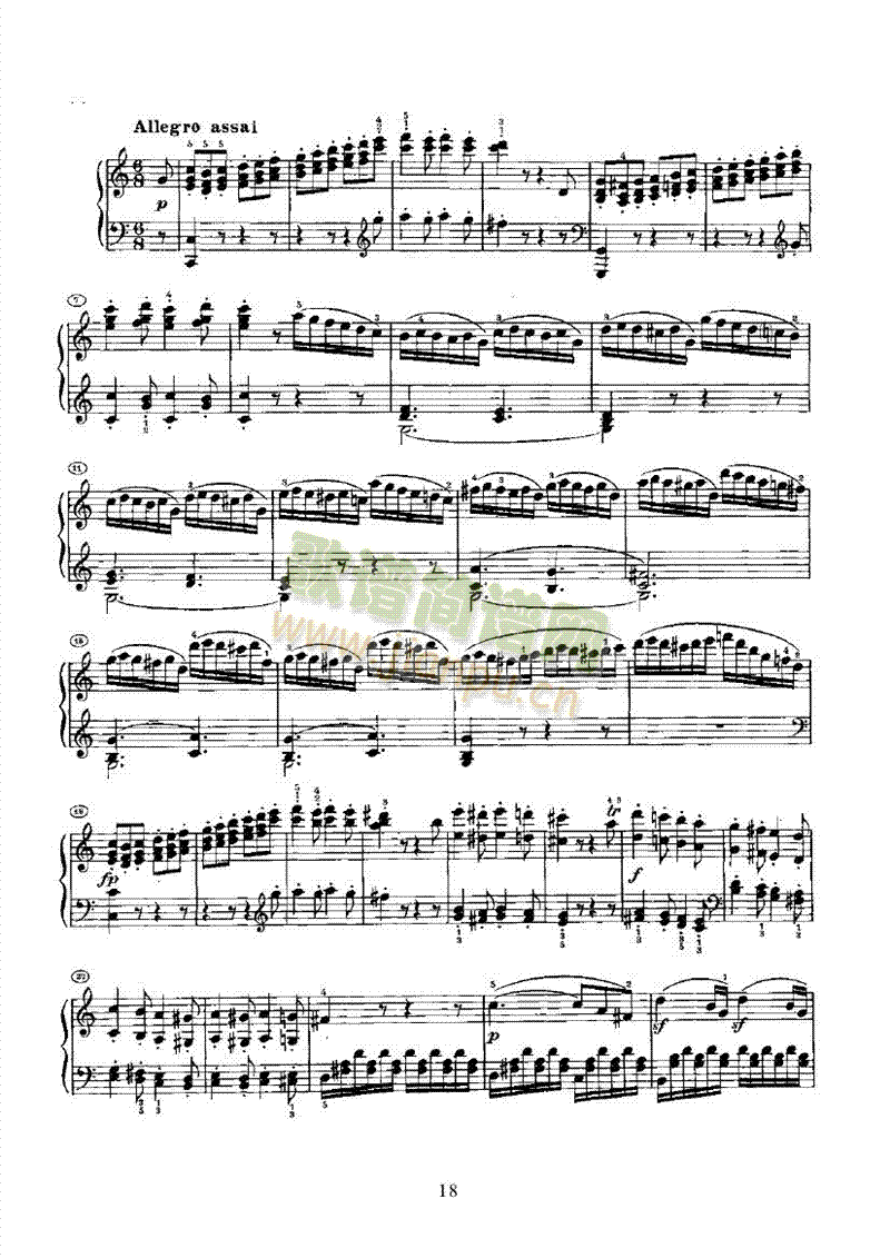 奏鸣曲(Opus2 Nr.3) 键盘类 钢琴18