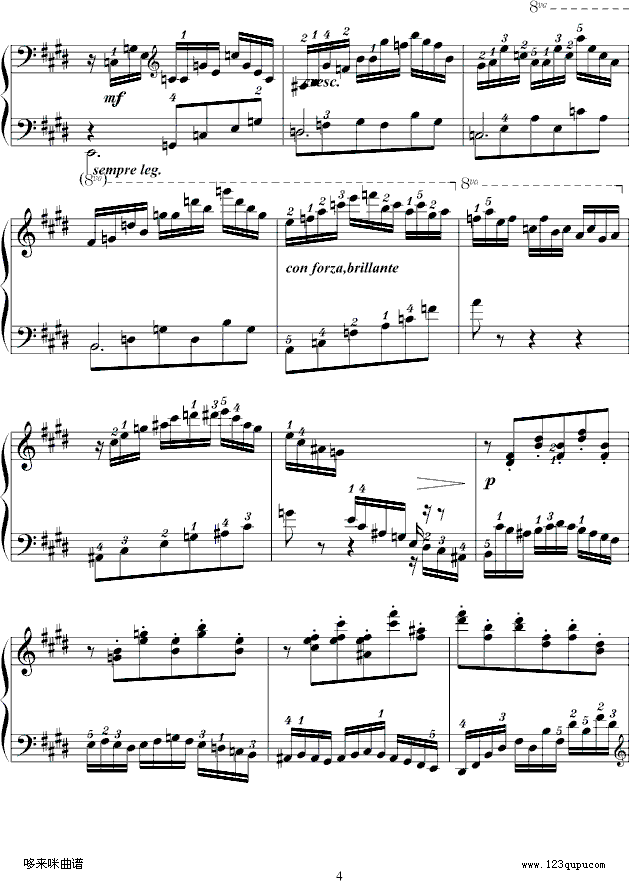 练习曲Op.72 No.1-莫什科夫斯基4