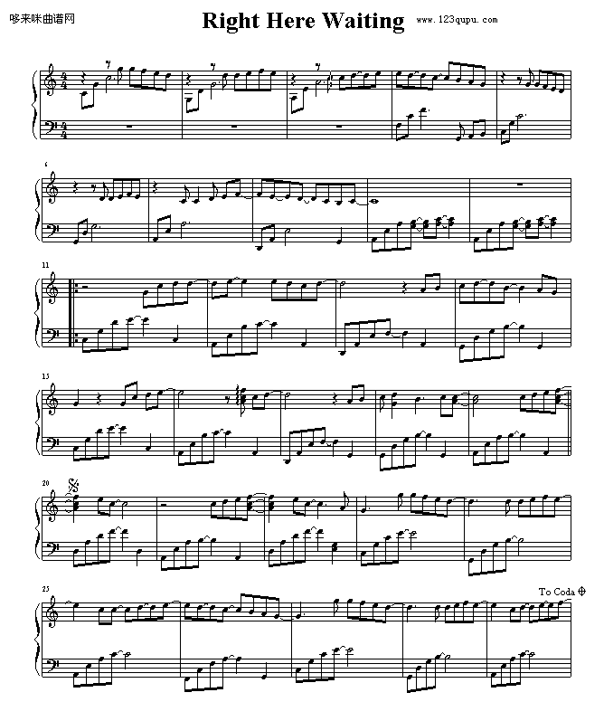 Right Here Waiting-欧美日韩1