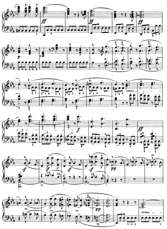 降E大调第四钢琴奏鸣曲-Op.710