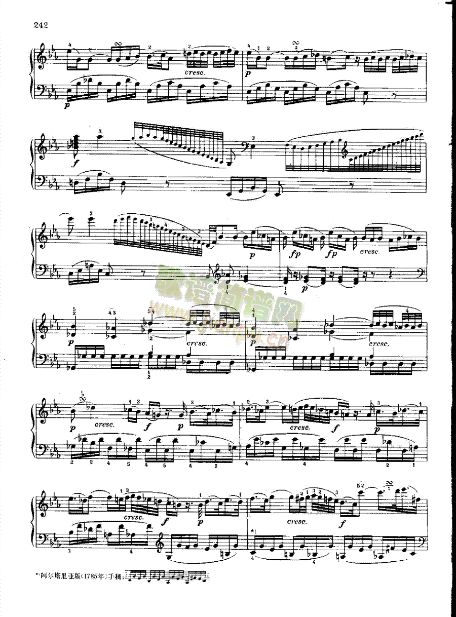 奏鸣曲Nr.457 键盘类 钢琴9