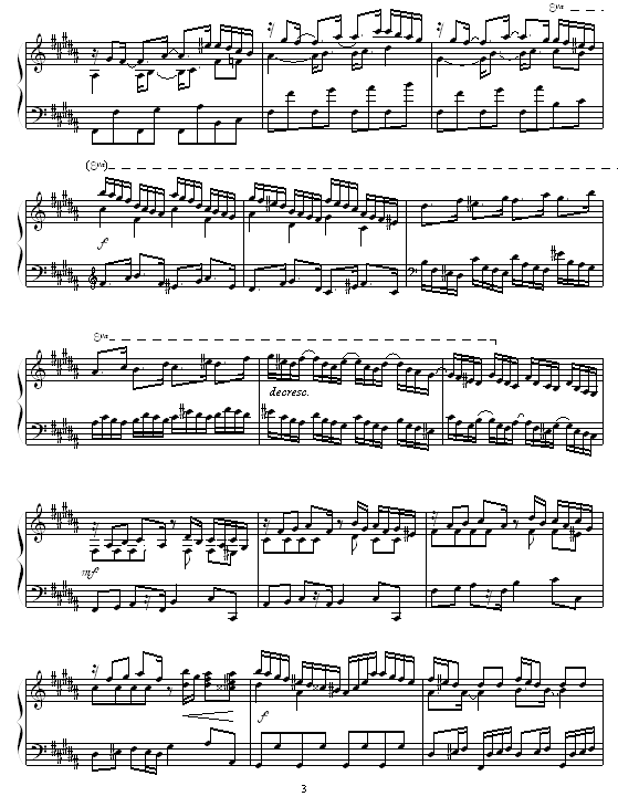 Etude in B Major3