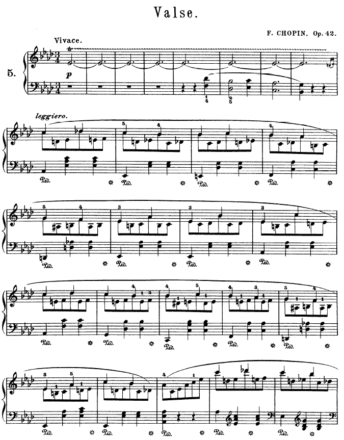 降A大调圆舞曲作品421