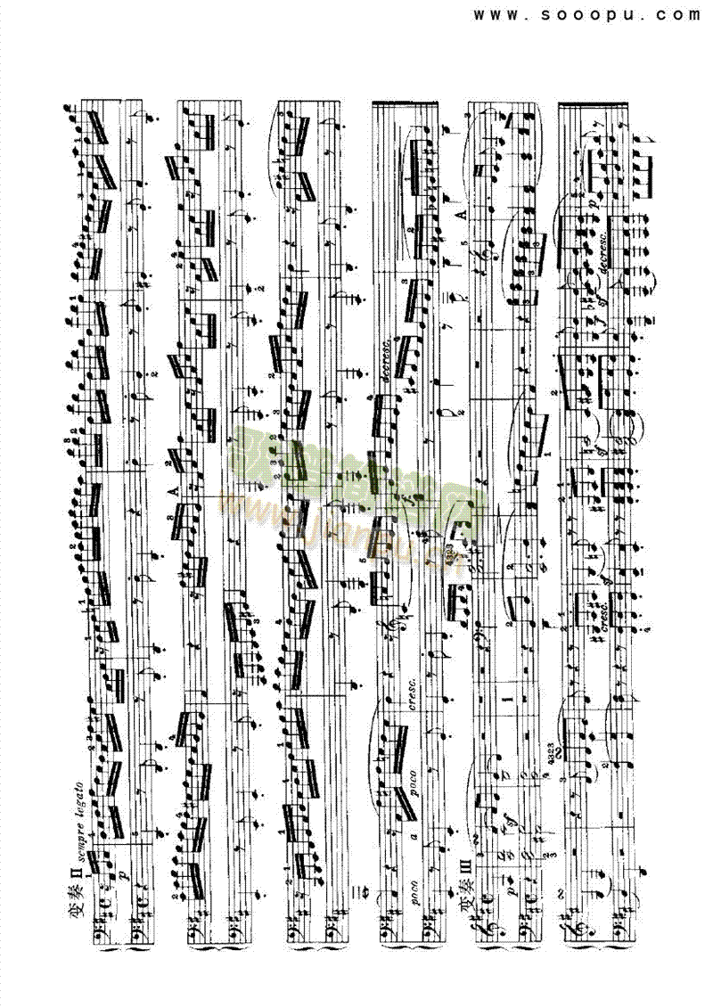 变奏曲（D大调）―四手联弹 键盘类 钢琴3