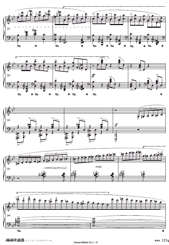 第一叙事曲-Ballade No.1-肖邦15