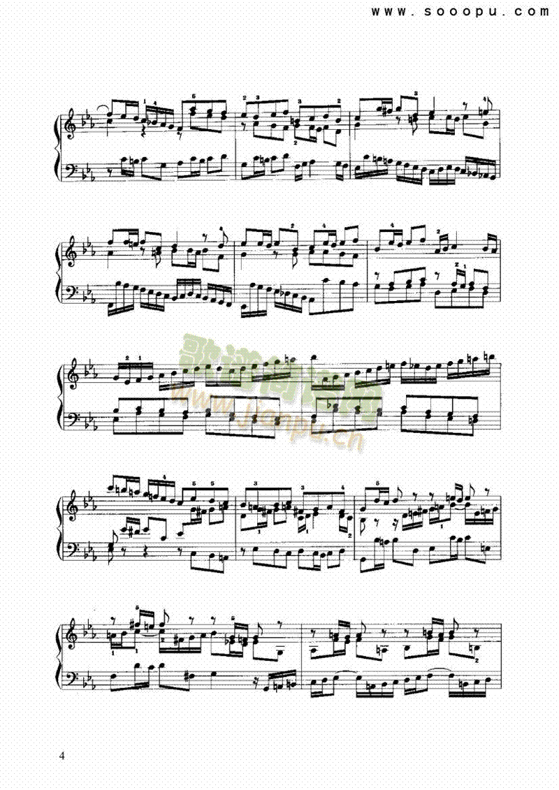 c小调前奏曲与赋格 键盘类 手风琴4