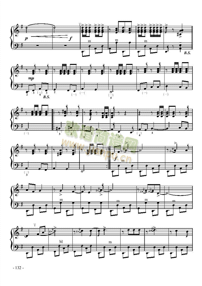 六级乐曲《莫斯科郊外的晚上》 键盘类 手风琴4