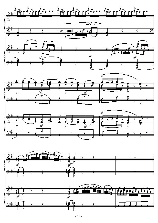 D大调双钢琴奏鸣曲第二乐章10