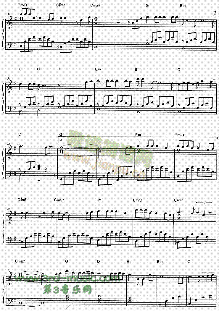 少女的祈祷[钢琴曲谱]3
