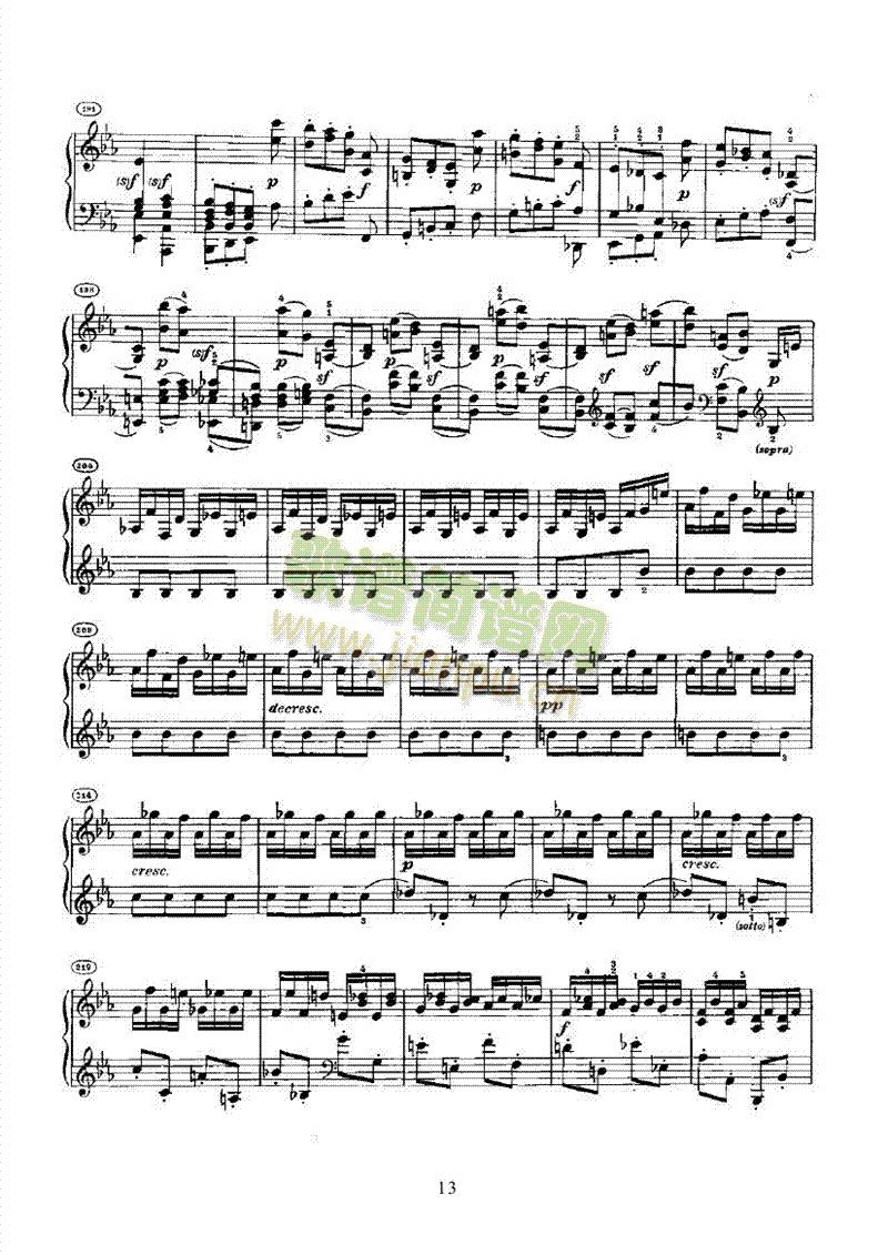 奏鸣曲(Opus27 Nr.1) 键盘类 钢琴13