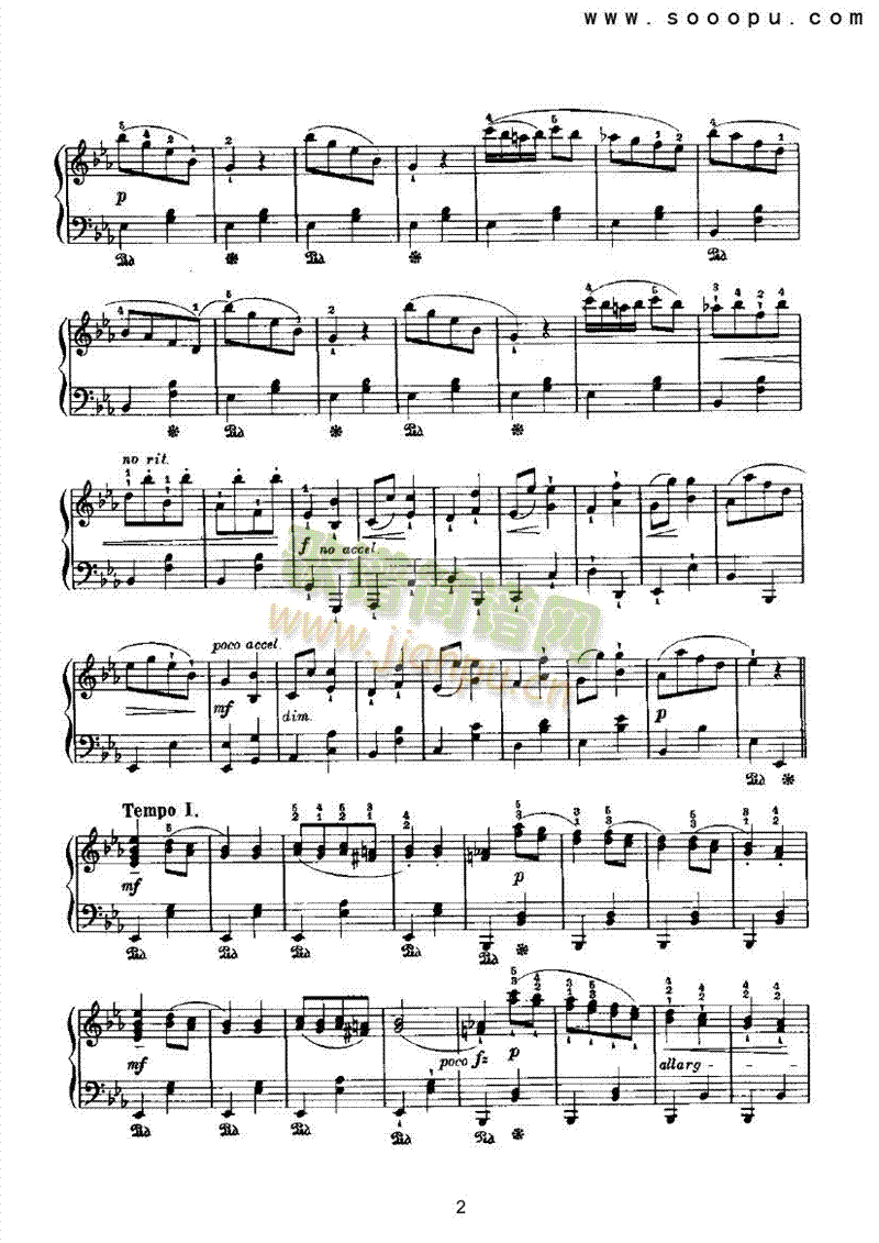 埃科塞斯舞曲 键盘类 钢琴2