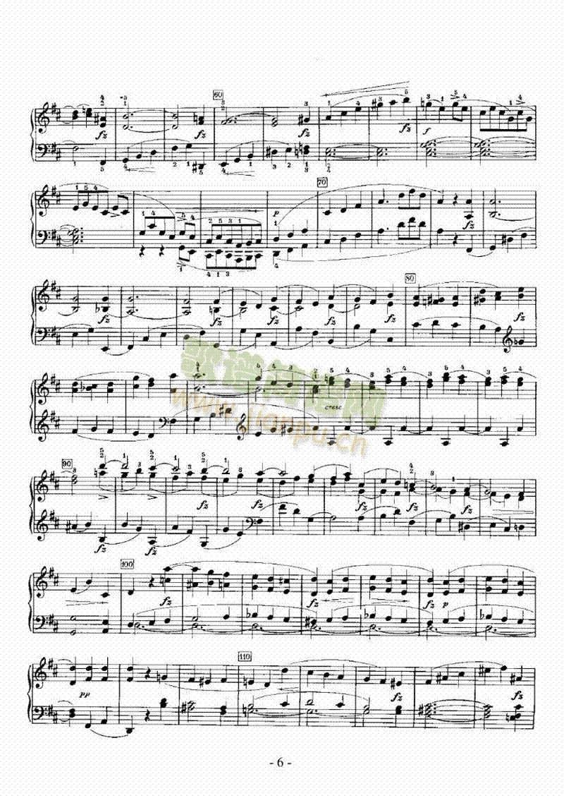 D大调奏鸣曲 键盘类 钢琴6