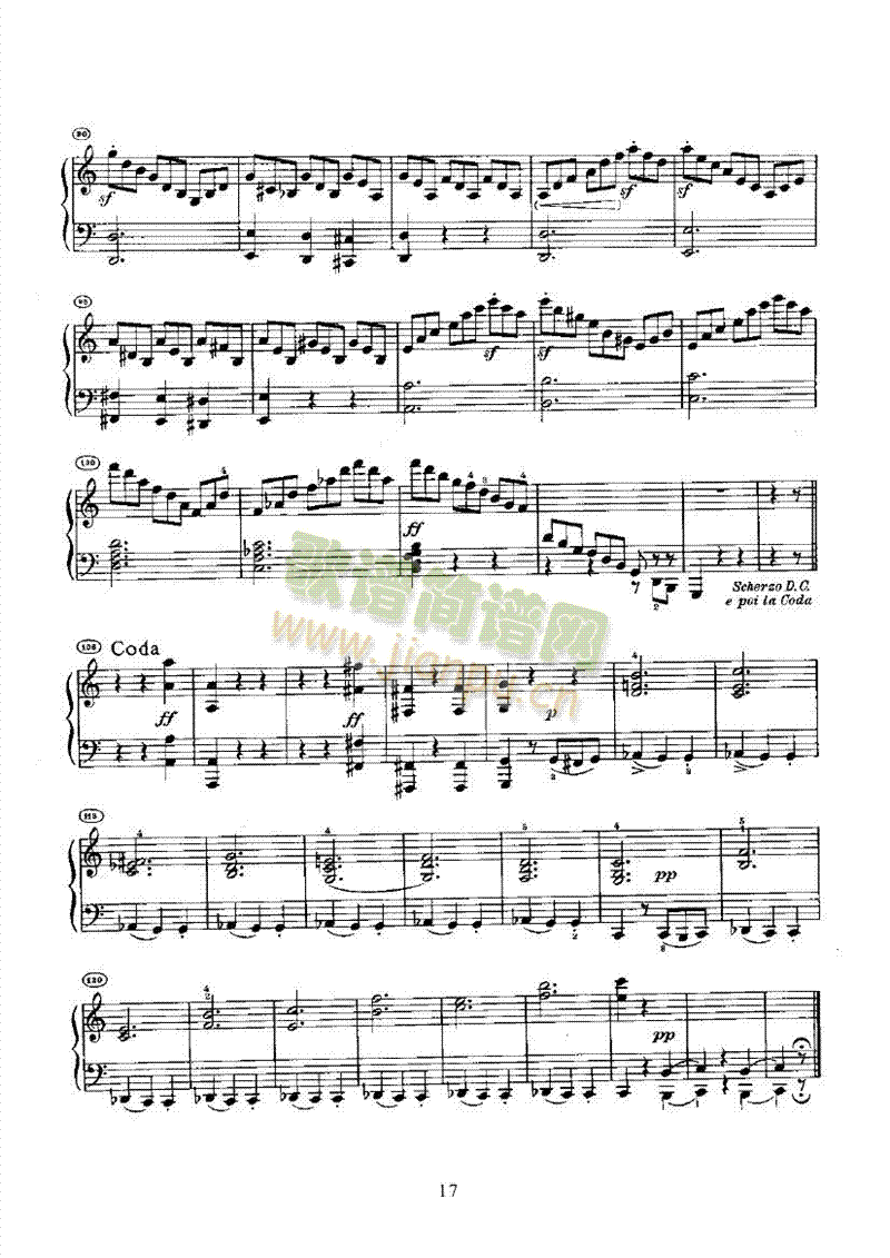 奏鸣曲(Opus2 Nr.3) 键盘类 钢琴17