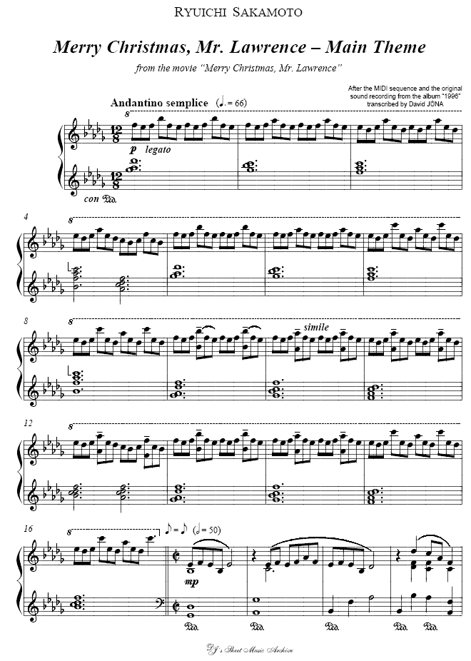 Merry Christmas Mr. Lawrence main theme1