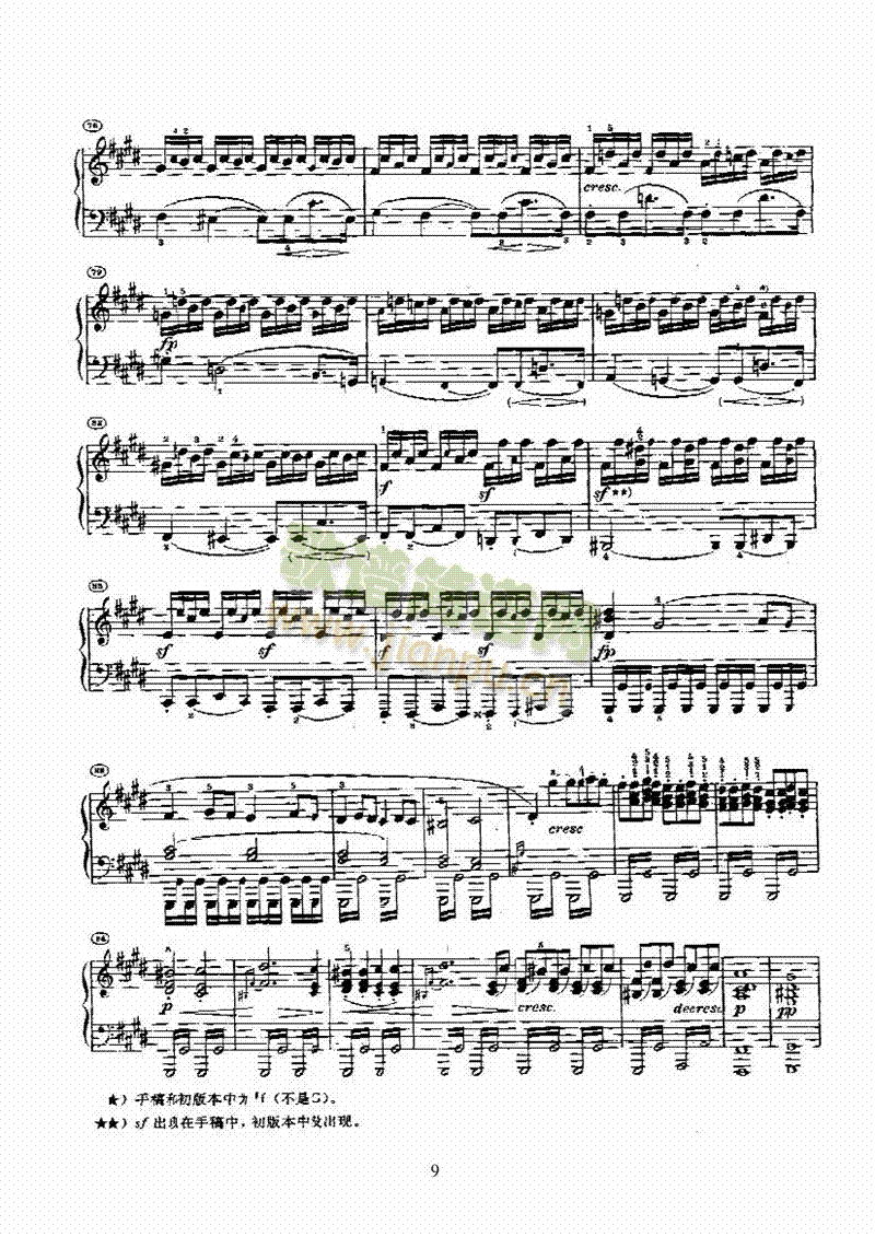 奏鸣曲(Opus27 Nr.2) 键盘类 钢琴9