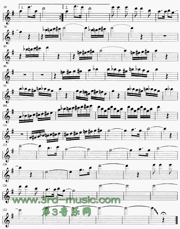 畅想曲[萨克斯谱]2