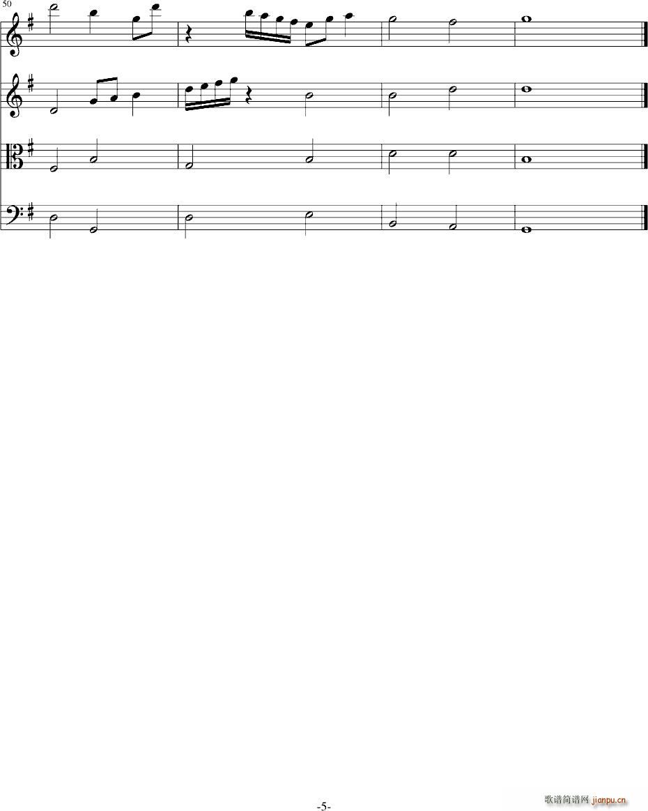 G大调弦乐四重奏_鲁晓夏5