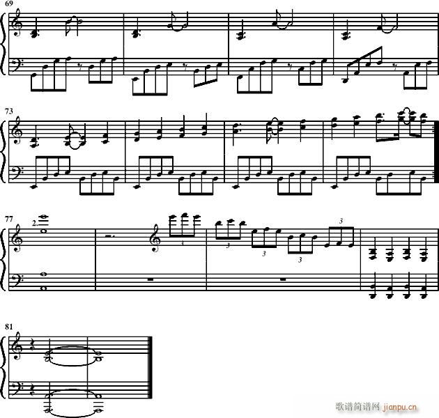 a小调钢琴曲（�o0611）_每一天4
